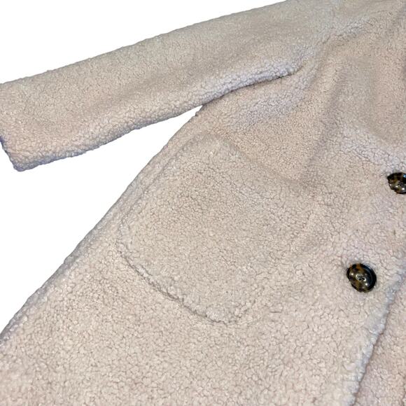 Banana Republic Cream Sherpa Coat - Picture 6 of 12